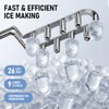 Nalison Countertop Ice Maker 26LBS per Day,9 Ice Cubes in