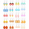 Hicarer 20 Pairs Cute Weird Earrings Funny Dangle Drop Earrings
