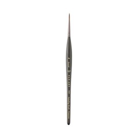 Pan Art Synthetic Sable Fine Round Brush No.00 for Watercolour Painting - 1 Piece, Brown