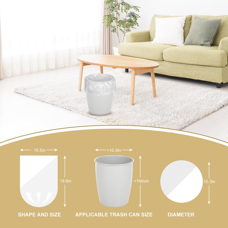 2.6 Gallon Small Trash Bags, Magesh 2.6 Gallon Trash Bag