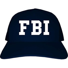 Kings Of NY FBI Law Enforcement Mens Trucker Hat Cap Navy Blue