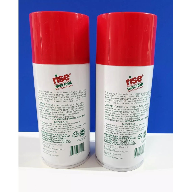Rise 2 Pak New Old Stock RISE Shaving Cream 11