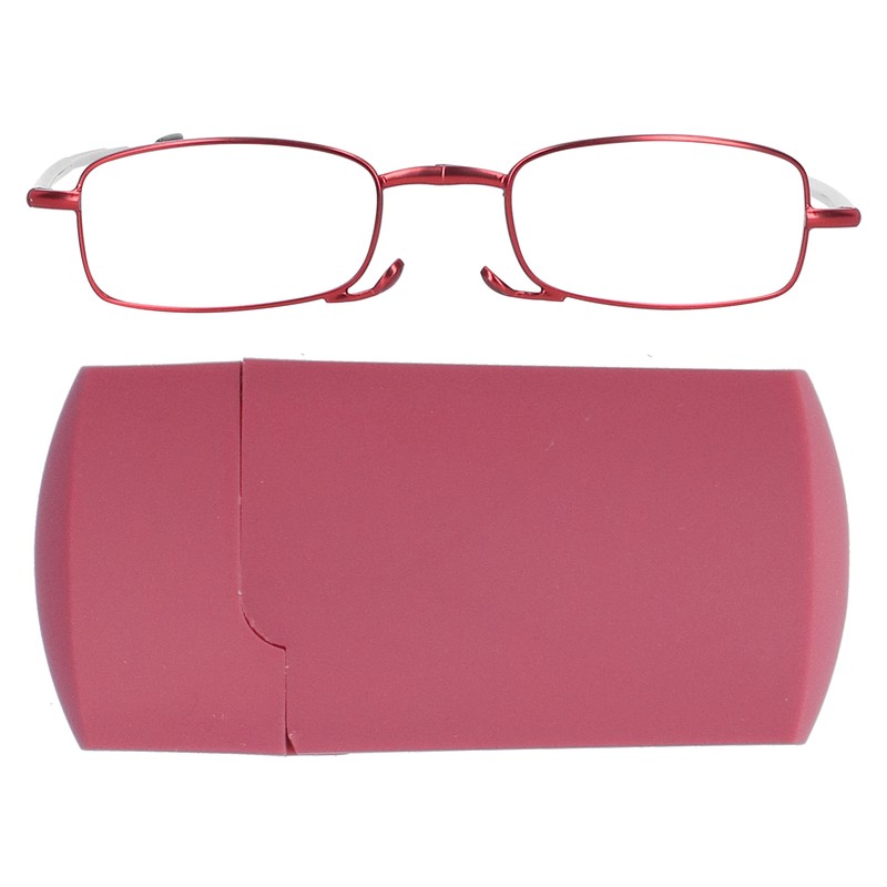 Elderly Foldable Reading Glasses Stainless Steel Blue Light Blocking Presbyopic
