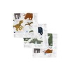 Little Unicorn Cotton Muslin Security Blanket 3 Pack - Dino