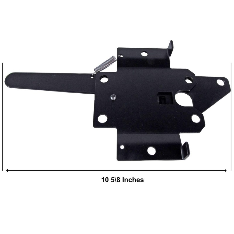 Jake Sales Black Rustic Wood Double Gate Hinges, Latch, Drop