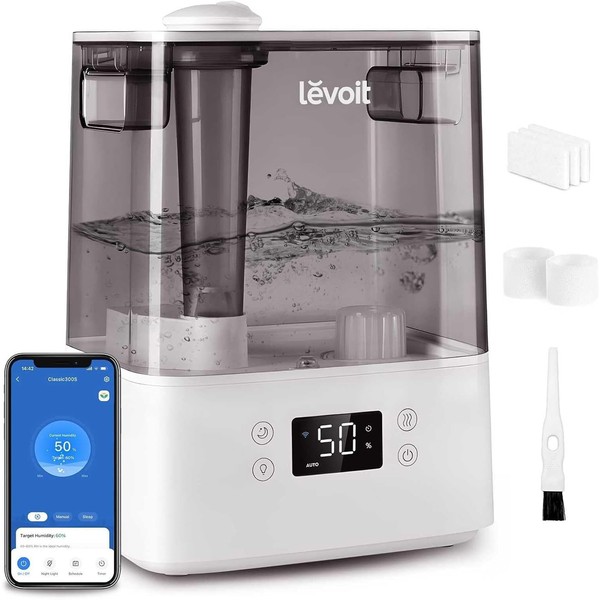 Smart Humidifiers for Bedroom Large Room Home,(6L) Cool Mist Top
