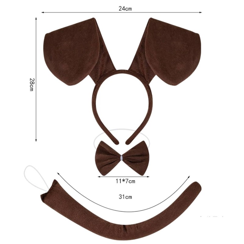 Kirei Sui Kids Animal Puppy Brown Dog Costume Dachshund Tutu