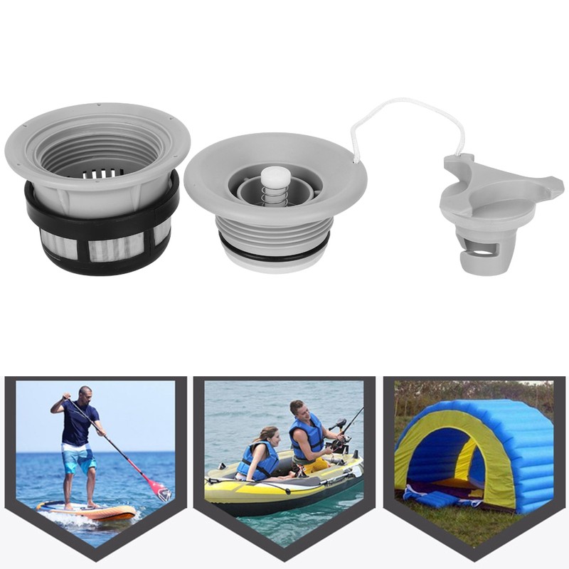 3Pcs Safety Air Valve with Filter Mesh Accessory for Inflatable