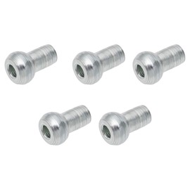 YINETTECH 5PCS 8.8mm Ball End Cable Stopper 3.5mm Bore Zinc-Plated Steel Wire Compatible with 5mm Wire Rope Cable for Home Gym Machine Accessories