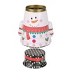 Christmas Candy Iron Box Roly Poly Design Santa Claus Snowman