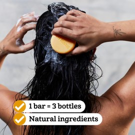 Marcel's Green Soap - Shampoo Bar Vanilla & Cherryblossom - Daily use, plastic and sulfate free - Saves 3 bottles of regular Shampoo - 100% Eco friendly - 100% Vegan - 97% Biodegradable - 90 G