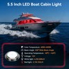 5.5 Inch 12V Dual-Color LED Boat Dome Light with Toggle