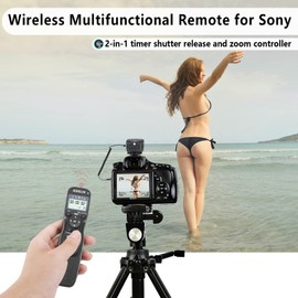 AODELAN Wireless Shutter Release Timer Zoom Controller Camera Remote Control for Sony A7,A7 III,A7R,A7R II,A7R III,A7R IV,A7s,A99 II,A5000,A5100,A6000,A6100,A6300,A6400,A6500A6 66 66 0ZV 1, RX100 VII