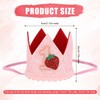 Berry First Birthday Hat for Girls, Sweet Pink Strawberry Crown