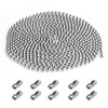 6 Meter/19.69 Feet Roller Blind Chain, 4.5mm Silver Vertical Blind