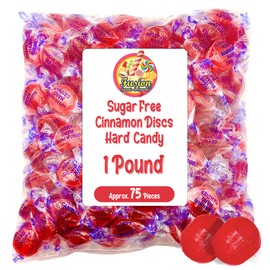 Sugar Free Cinnamon Hard Candy Arcor- 1lb Bulk Bag (Approx. 75 pieces), Individually Wrapped | Premium Sugar Free Cinnamon Candy | Delicious Keto Friendly Premium Treats