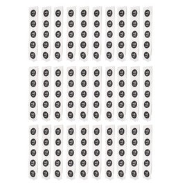 30Pcs NFC Tags PVC Waterproof 504 Bytes Programmable NFC Stickers for TagMo Phone Black