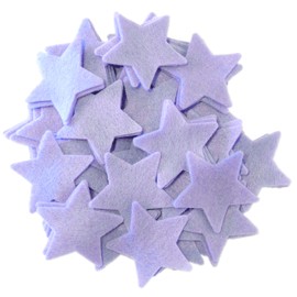 Playfully Ever After 1 Inch 140pc Felt Stars (Lavender)