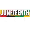 Beistle Jumbo Juneteenth Plastic Yard Sign