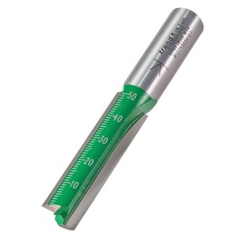 Trend CraftPro Straight Two Flute Router Cutter Bit, 1/2 Inch Shank, 12.7mm Cut Diameter & 50mm Cut Length, Tungsten Carbide Tipped, C153SX1/2TC