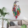 SOYUZU Colorful Large Moon Dream Catcher with Tree of Life
