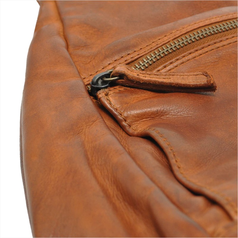 Bear Design Hannie CL 36137 Backpack Genuine Leather (Cognac), Cognac,
