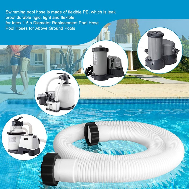 Ground Pool Pump Replacement Hose Leakproof Easy to Use Ground