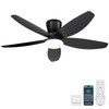 Surtime 42" Ceiling Fans with Lights-Low Profile Ceiling Fan with