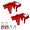 Adjustable Ball Valve Lockout - 0.5"-2.5" Outdoor Faucet Lock