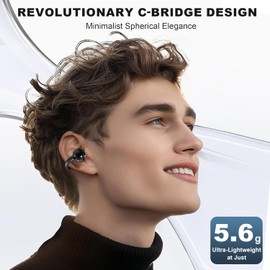 AI Translation Earbuds Real Time, 3-in-1 Language Translator Earbuds, HD Sound, Long Battery Life, 144 Languages Translation Headphones Translating Device for Travel Business Learning (Black)