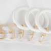 Pack of 50 Folding Hooks for Curtain Rings with up