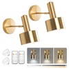KELUOLY Battery Operated Wall Lights Set of 2, Wireless Battery