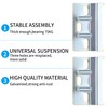Pack of 8 Hanging Rail Support Plate Wall Bracket Metal