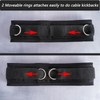 TONLOOEEL Adjustable Waist Belt Soft Neoprene Padded Belt with 2