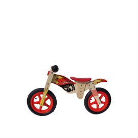 Kidzamo Boy's Moto Wooden 12 Push Bike, Red