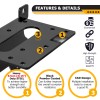 SI UTV Winch Mounting Bracket For Polaris Ranger XD 1500