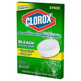 Clorox Limpiador automático para inodoro de 3.5 onzas, paquete de 6