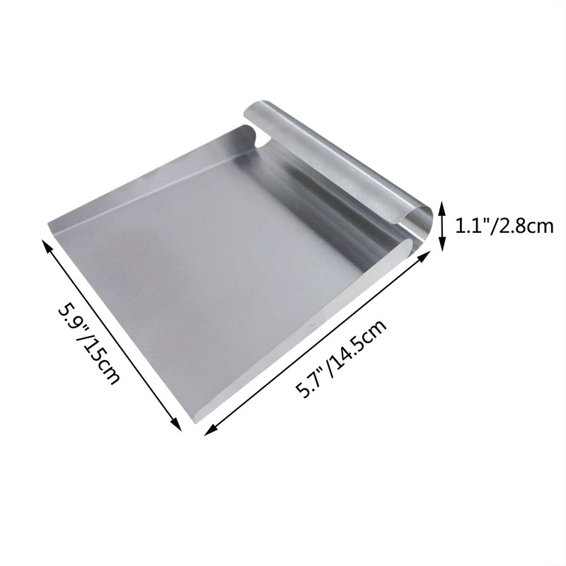 Stainless Steel Food Scooper, Food Mover, Food shovel Spatula, Cutting-board