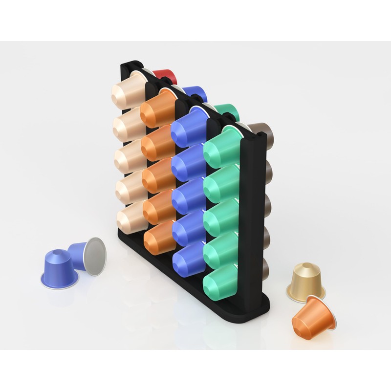 NewGround Designs Capsule Holder for Nespresso Capsules (40 Capsules) -