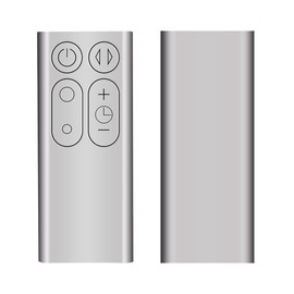 TCNOUMT Suitible for the Dyson Tower Fan Remote Control, Compatible with Dyson TP00 TP01 AM11 Pure Cool Tower Purifier Fan, Silver, Non-metallic material