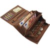 myledershop Large Buffalo Full Leather Women's Wallet / Purse /