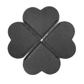 6pcs Black Heart-Shape Leather Bookmark Page Corner Handmade Bookmark Reading Accessories for Students Teachers Bookworm Book Lovers Presents