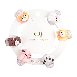 Boho Hair Accessories Statement Pin Set - Metallic Bobby Pins, Rhinestone Barrettes, Geometric Acetate Claw Clips (Kids Hair Claw Pin Set)