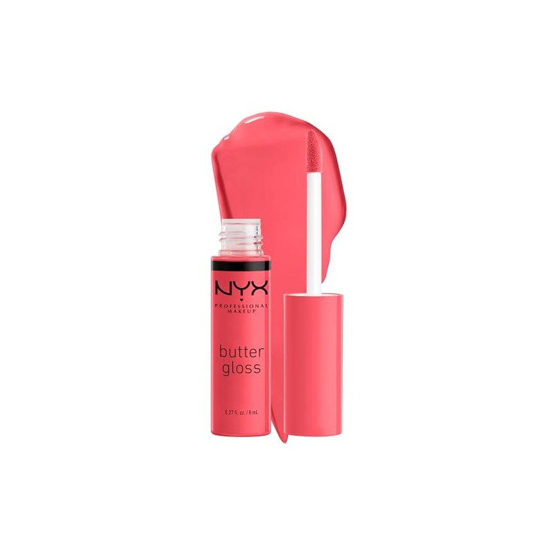 NYX PROFESSIONAL MAKEUP Butter Gloss, Non-Sticky Lip Gloss - Sorbet