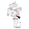 TOTO THY418 Low Tank Float Valve Black 16.1 x 4.4