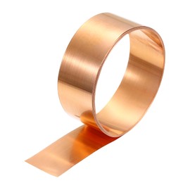 PATIKIL 0.1mm x 30mm x 4000mm Copper Sheet Roll, 99.9% Pure Copper Strip Flashing Metal Foil Plate for DIY Project Jewelry Craft Electrical Repair