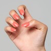 GLAMERMAID Press on Nails Oval,Reddish Orange Medium False Nails with