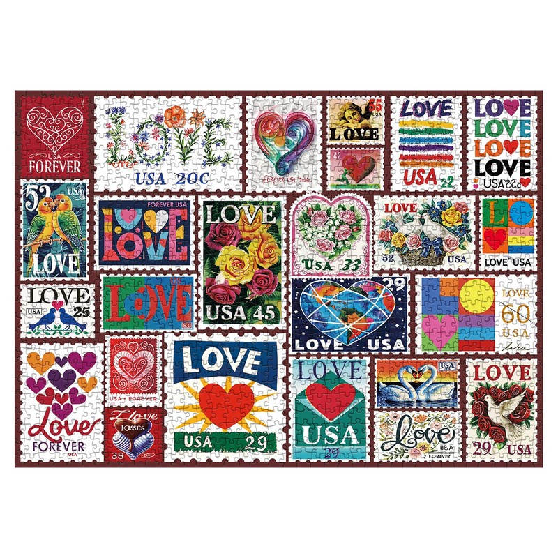 Stamps Puzzles for Adults 1000 Piece
