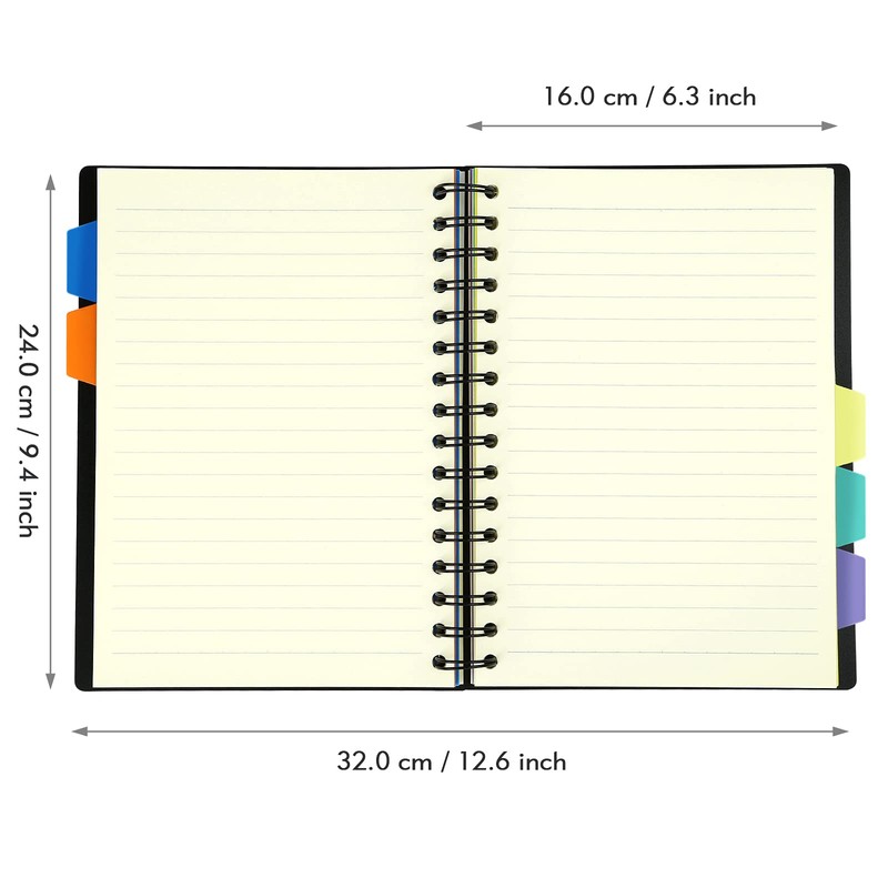 Kesote Subject Notebook with Multicolor Pen, Wire Bound Notebook 300