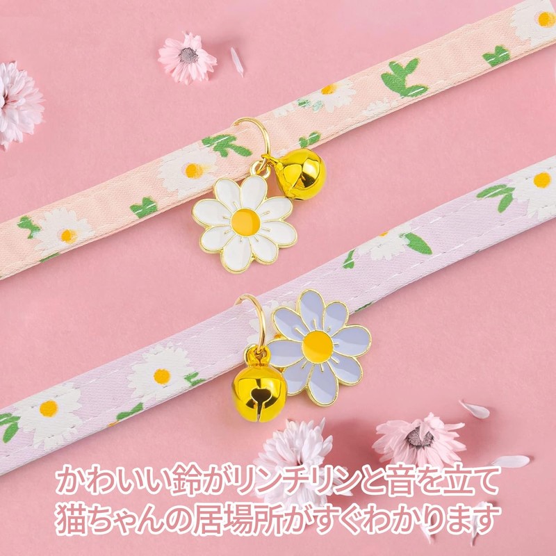 Cat Collars, Set of 2, Cat Collars, Safety Buckle with
